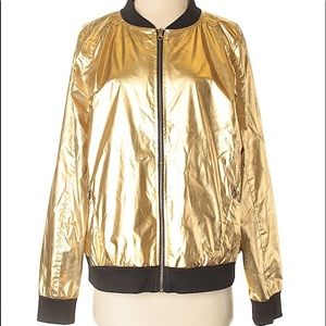 XERSION NWT $84 Gold UV Protect Water Resistant WINDBREAKER JACKET 1X